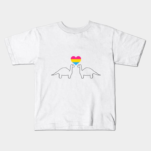 Pan Dinos Kids T-Shirt by AlexStarton